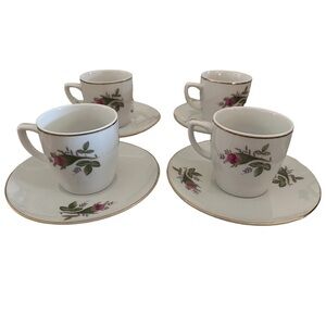 Tea Time - Set of Four Children’s Tea Cups & Saucers